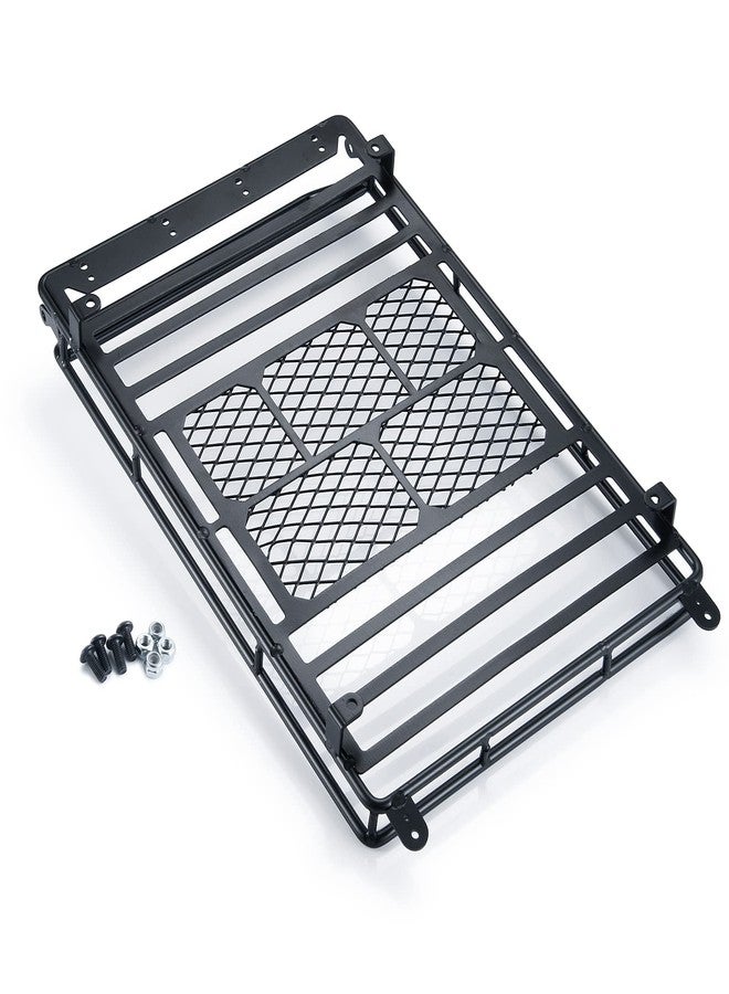 JGGZONE Metal Luggage Carrier Roof Rack 232 * 153mm for 1/10 Axial SCX10 SCX10 II III Wrangler 90046 AXI03007 RC Crawler Car Steel Luggage Tray Roof Rack (Black) - Image 5